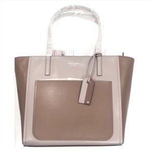 Kate Spade Color block pocket Leather Tote